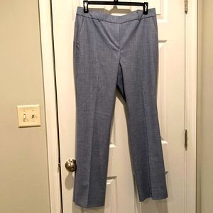 Talbots dress pants, wide leg, heather blue, Sz 12 inseam 32”